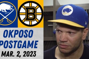 Kyle Okposo Postgame Interview vs Boston Bruins (3/2/2023)