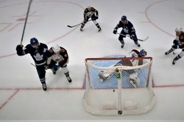 Auston Matthews With The Quick Hands in the Blue Paint Beats Johansson For The 3-0 Lead