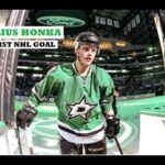 Julius Honka's First NHL Goal - April 4th 2017 (HD)