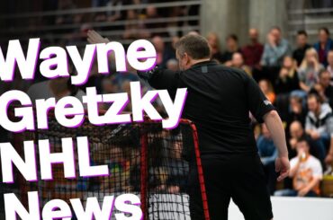 Wayne Gretzky NHL News Kings' Byfield injured, linesman stretchered off