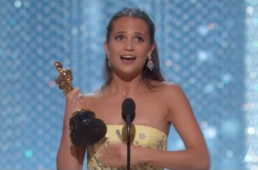 Alicia Vikander winning Best Supporting Actress