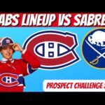 HABS PROJECTED LINEUP VS SABRES | Prospect Challenge 2023 Game 1