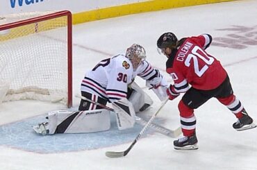 Blake Coleman springs out of penalty box to score on gorgeous move