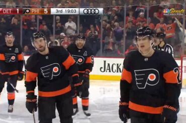 Oskar Lindblom Goal - Philadelphia Flyers vs Detroit Red Wings (11/29/19)