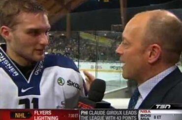 Nathan Walker Interviewed at the Spengler Cup (Dec. 27, 2011)