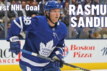 Rasmus Sandin #38 (Toronto Maple Leafs) first NHL goal Jan 27, 2020