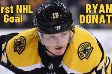 Ryan Donato #17 (Boston Bruins) first NHL goal Mar 19, 2018