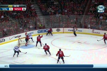 John Carlson wrist shot PPG 4-1 St. Louis Blues vs Washington Capitals 11/17/13 NHL Hockey.