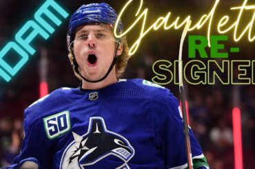 Adam Gaudette re-signs with Canucks! | (NHL free agency report) | [2020-10-19] | HockeyStats 🏆