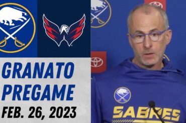 Don Granato Pregame Interview vs Washington Capitals (2/26/2023)