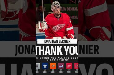 Johnathan Bernier Has Announced His Retirement From The NHL! #shorts