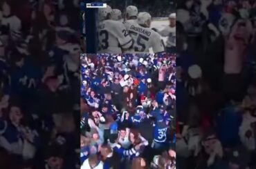 Maple Leafs Square GO WILD After Alex Kerfoot Gets The OT Winner #shorts