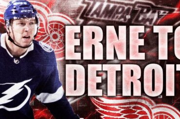 Adam Erne TRADED To Detroit Red Wings (Tampa Bay Lightning Trade W/ Redwings - 2019 NHL Trades)