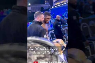 AJ: "F****** hell, you been working out?" Froch and Joshua embrace. #shorts