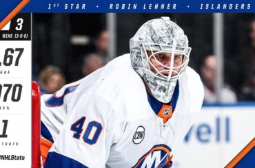 Robin Lehner is named first star of the week