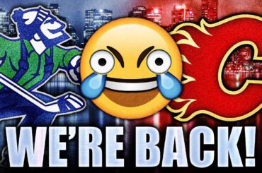 THE CANUCKS ARE BACK!!! & THEY GOT SMOKED… (Vancouver VS Calgary Flames, NHL Pre-Season 2023) Hockey