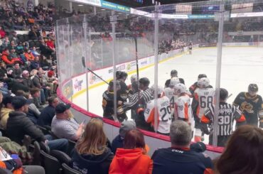 10-19-22 2nd Period Scrum - Sarnia Sting vs. Flint Firebirds OHL Hockey