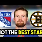 New York Rangers FIRST PRESEASON Game Of The Season Against The Boston Bruins!