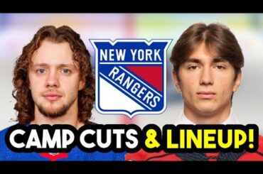 New York Rangers Made FIRST Training Camp CUTS & A NEW LINEUP!