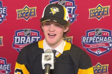 Owen Pickering, Penguins’ first-rounder, at NHL Draft