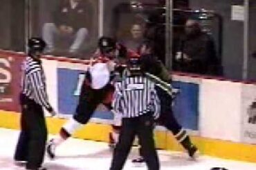 Derek Boogaard (Medicine Hat) vs Grant McNeill (Prince Albert)