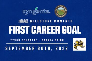 OHL Milestone | First Career Goal | Tyson Doucette