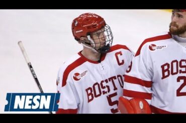 Bruins Defenseman Matt Grzelcyk Watches Alma Mater At Beanpot