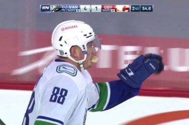 2/17/21 Nate Schmidt bangs home the 4th Vancouver Canucks goal