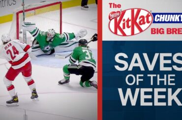 Anton Khudobin Stuns Hurricanes With Spectacular Stick Save | NHL Saves Of The Week