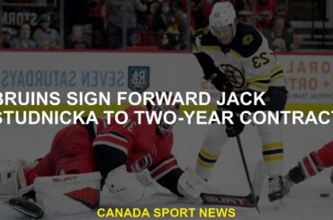 Bruins signs striker Jack Studnicka with a two -year contract