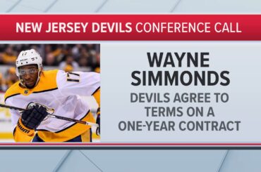 Wayne Simmonds Explains Why He Signed With the Devils | NHL