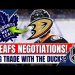 🏒🚨 MAPLE LEAFS IN NEGOTIATIONS WITH A PLAYER FROM THE ANAHEIM DUCKS? TORONTO MAPLE LEAFS NEWS