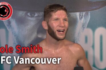 Cole Smith Plans to Set The Bar For Canadians | UFC Vancouver | Open Workouts