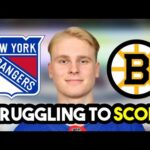 New York Rangers STRUGGLE TO SCORE Against Bruins In Final Preseason Game!