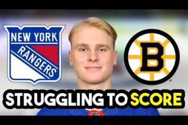 New York Rangers STRUGGLE TO SCORE Against Bruins In Final Preseason Game!