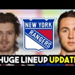 MASSIVE New York Rangers LINEUP UPDATE! WHICH PROSPECT MADE THE TEAM?