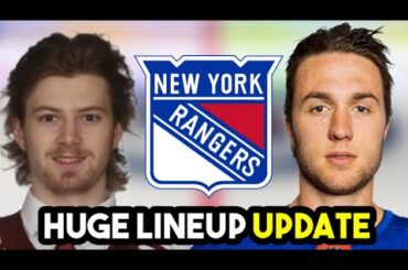 MASSIVE New York Rangers LINEUP UPDATE! WHICH PROSPECT MADE THE TEAM?