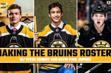 Will Poitras, Lohrei and Beecher MAKE the Bruins NHL roster? | Pucks with Haggs