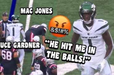 Mac Jones Vs Sauce Gardner GOT HEATED! 🤬 He HIT Sauce in the Balls 😨 Patriots Vs Jets highlights