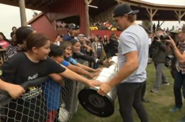 Zach Whitecloud brings the Stanley Cup home to Sioux Valley Dakota Nation | APTN News