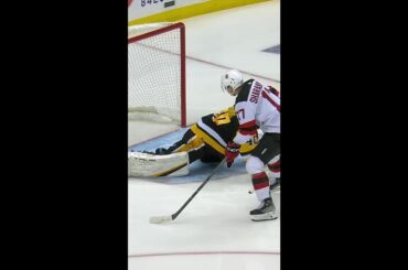 Dustin Tokarski SCORPION SAVE vs Devils #shorts