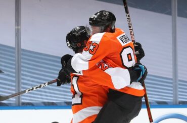 Laughton's OT deflection keeps Flyers' hopes alive