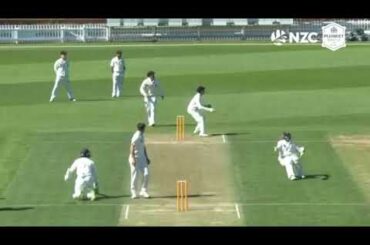 Nathan Smith Run Out Plunket Shield Round 2