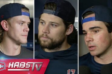 Savard, Newhook + more Habs address the media at practice | FULL PRESS CONFERENCES