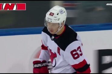 Jesper Bratt chips one in from Kevin Bahl #NJDevils