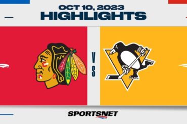 NHL Highlights | Blackhawks vs. Penguins - October 10, 2023