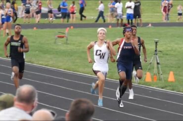 Korbin Martino vs. Justin Braun Boys 400m Dash 2019 OHSAA D1 Region 3