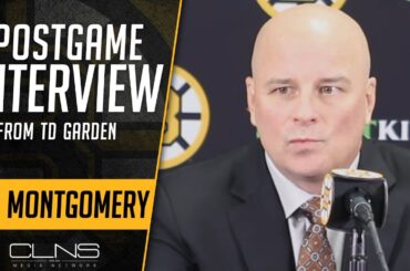 Jim Montgomery Calls Bruins AVERAGE after 3-1 Win vs Blackhawks | Postgame Interview