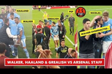 🤬Walker, Haaland & Grealish Reject Handshakes with Arsenal Staff & Start Fighting!