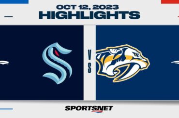 NHL Highlights | Kraken vs. Predators - October 12, 2023